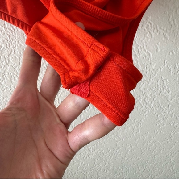 Zara Orange/Red Square Neck
Thong Bodysuit. - Picture 4 of 5